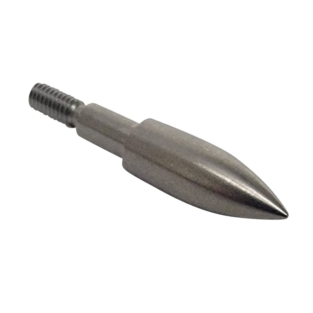Premium Screw in Bullet Point Stainless Steel for Shaft Arrows Made in USA - 12/Pack