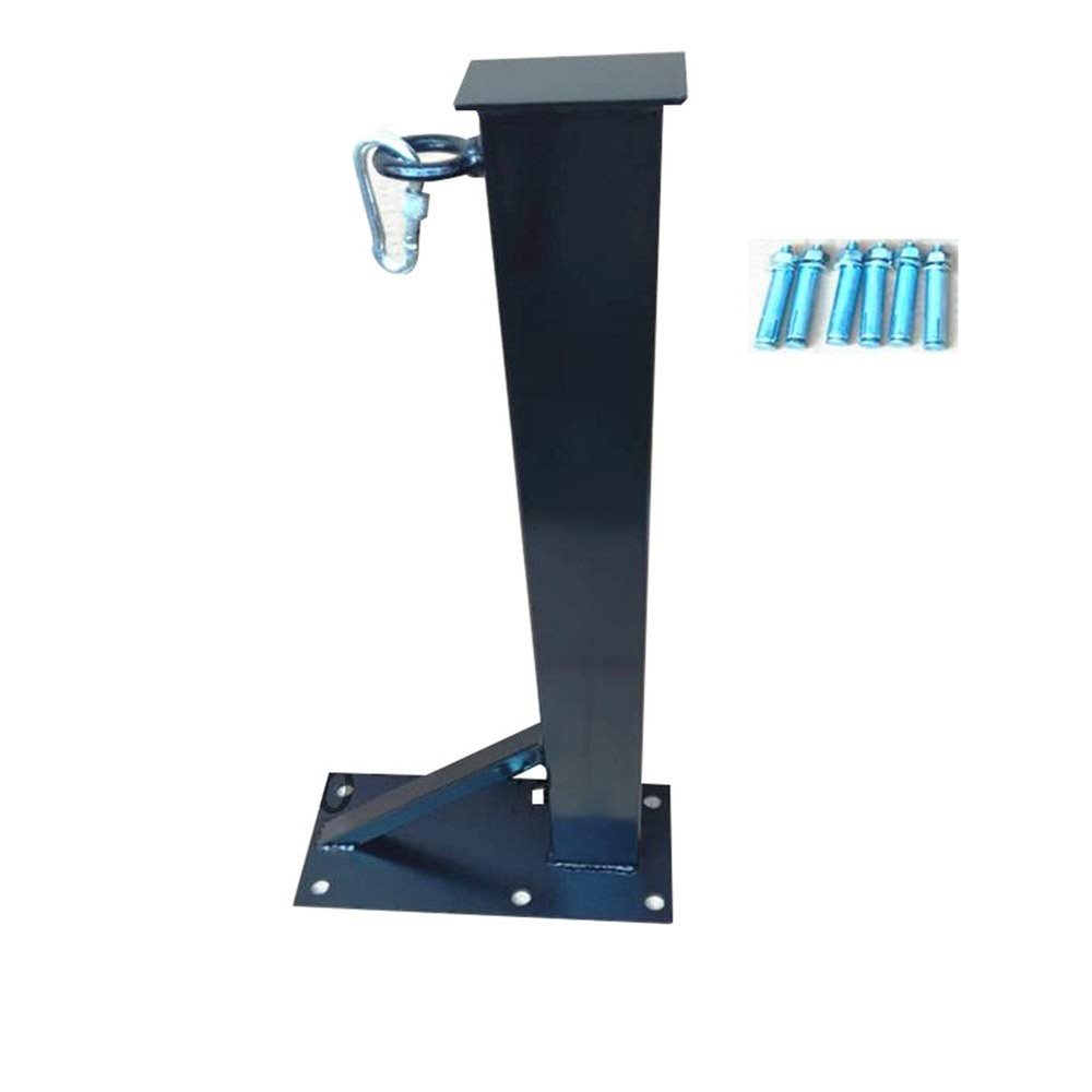 SHIJINHAO Heavy Punch Bag Wall Bracket Wall-Mounted Hook Triangle Load Boom Extension Metal Indoor Home, Black (Color : Black, Size : B-110CM)