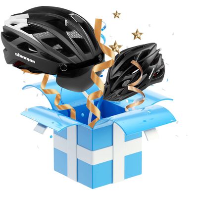 Bike Helmet with Goggles+Bicycle Helmet with Sun Visor(Both Comes with LED Back Light)