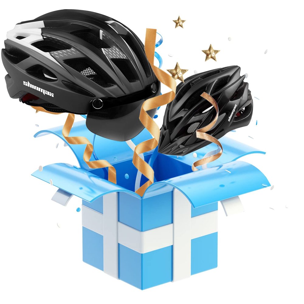 Bike Helmet with Goggles+Bicycle Helmet with Sun Visor(Both Comes with LED Back Light)