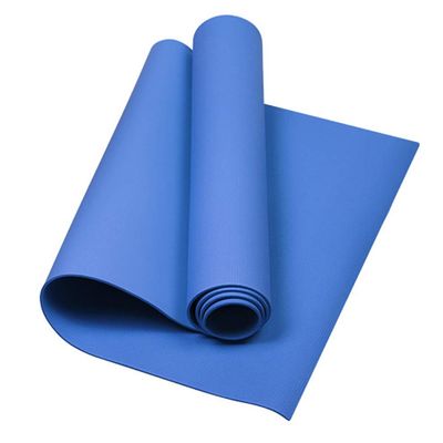 Yoga Mat, 4mm Thick Eco Friendly Non-Slip Fitness Pad, EVA Exercise Pad for Exercise Gym Pilates Glute Bridge, Lightweight Cushioned Fitness Mat Workout Mat Floor Training Exercise Mat - 173x 60cm