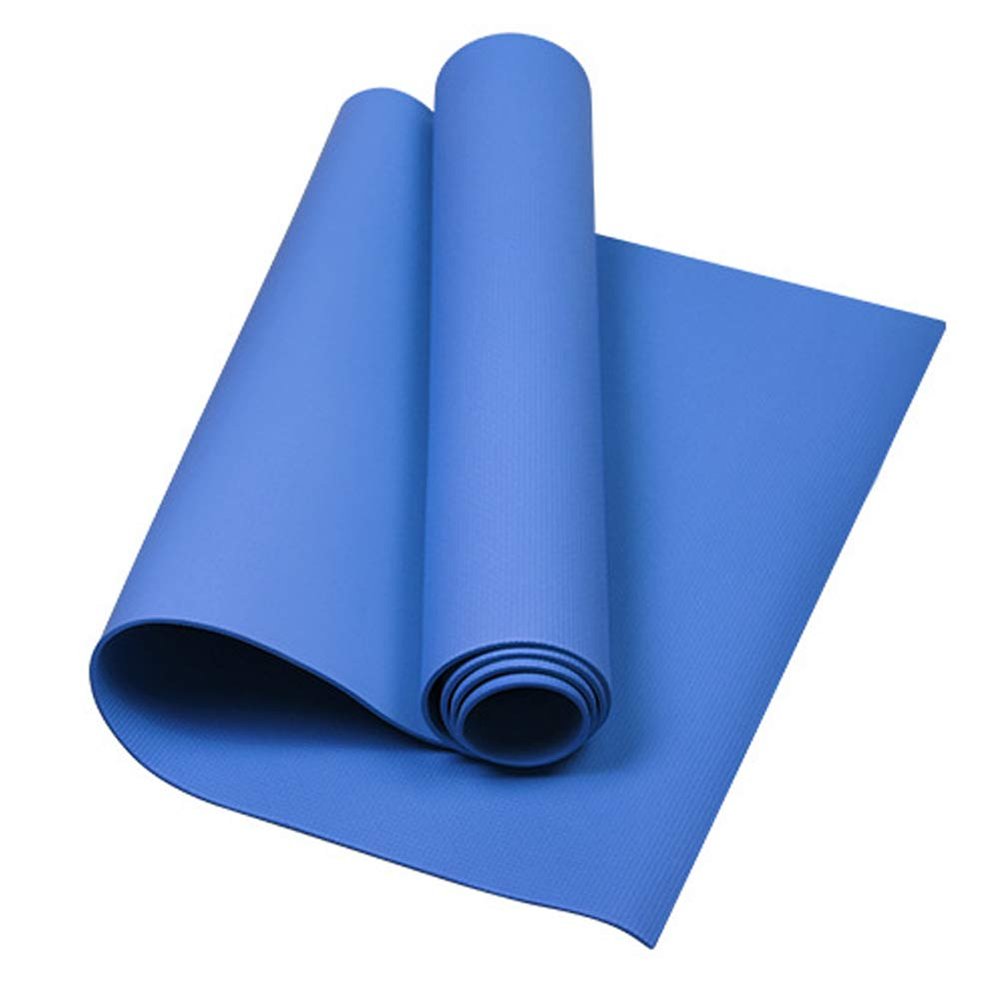 Yoga Mat, 4mm Thick Eco Friendly Non-Slip Fitness Pad, EVA Exercise Pad for Exercise Gym Pilates Glute Bridge, Lightweight Cushioned Fitness Mat Workout Mat Floor Training Exercise Mat - 173x 60cm