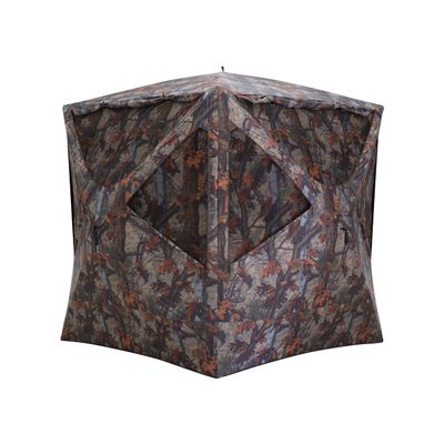Barronett Blinds Prowler 350, Portable Hunting Blind, Pop-Up Hub Blind, Huge Interior, Lightweight, 3-Person, Bloodtrail Woodland, 80 x 90 x 90, PR350BT