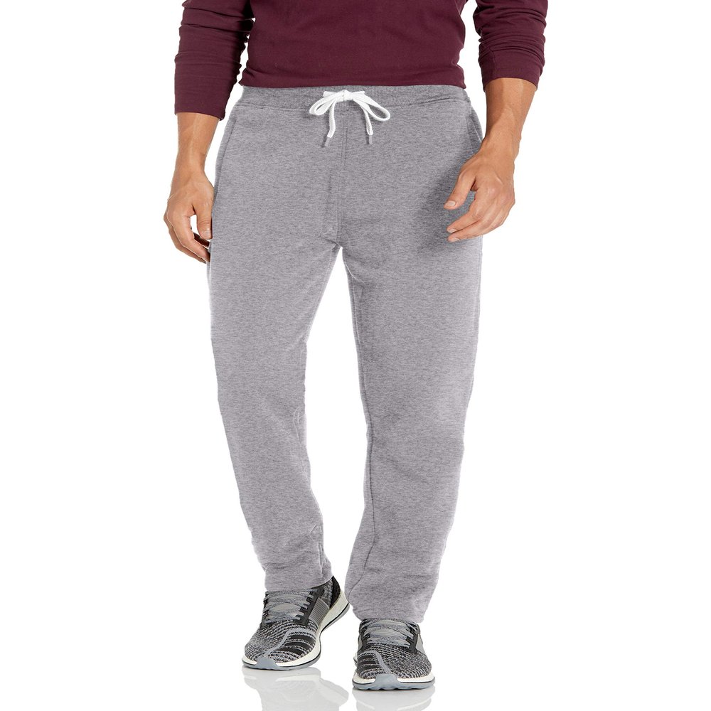 Southpole Men's Active Fleece Open Bottom Sweatpants - Regular and Big & Tall Sizes Heather Grey