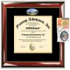 AllGiftFrames Diploma Frame Rowan University School Campus Photo Custom Degree Framing Document Graduation Gift Bachelor Master MBA Doctorate PHD Certificate Double Mat Holder view 1