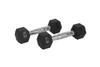 FixtureDisplays Rubber Dumbbell in Pair - with Metal Handles Pair of two 5 lbs Dumbbells 15187-2D view 1