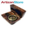 ArtizanStore Antique Brass Compass RMS Titanic 1912 Brass Pocket Compass with Wooden Box view 4