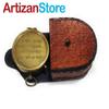 ArtizanStore Grow Old with Me Compass Nautical Leather Case, Directional Magnetic Compass view 4