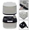 HTTMT- Gray 24L Advanced Portable Toilet Flush Camping Travel Outdoor Picnic Piston Pump Commode [P/N: ET-TOILET002-24L] view 3