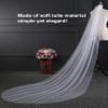 EllieHouse Women's 1 Tier Chapel Wedding Bridal Veil With Comb E90 Ivory view 2