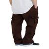 AIRNINE Men's Fleece Cargo Sweatpants Heavyweight S-6XL (Brown, X-Large) view 2