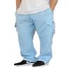 AIRNINE Men's Fleece Cargo Sweatpants Heavyweight S-6XL (Sky Blue, 4X-Large) view 1