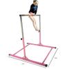 Athletic Bar Gymnastics Kip Bar Horizontal Bar Professional Junior Gymnastic Training High Bar Asymmetric Bar 13 Level Height Adjustable Expandable 3 to 5 FT Gymnastics Gloves (Pink) view 2