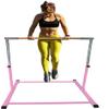 Athletic Bar Gymnastics Kip Bar Horizontal Bar Professional Junior Gymnastic Training High Bar Asymmetric Bar 13 Level Height Adjustable Expandable 3 to 5 FT Gymnastics Gloves (Pink) view 4