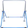 Athletic Bar Expandable Gymnastics Bar Horizontal Kip Bar Junior Training Adjustable Height Jungle Gym Children Monkey Bars Climbing Tower Playground Balance Bar Gymnasts w Gymnastics Gloves (Blue) view 4