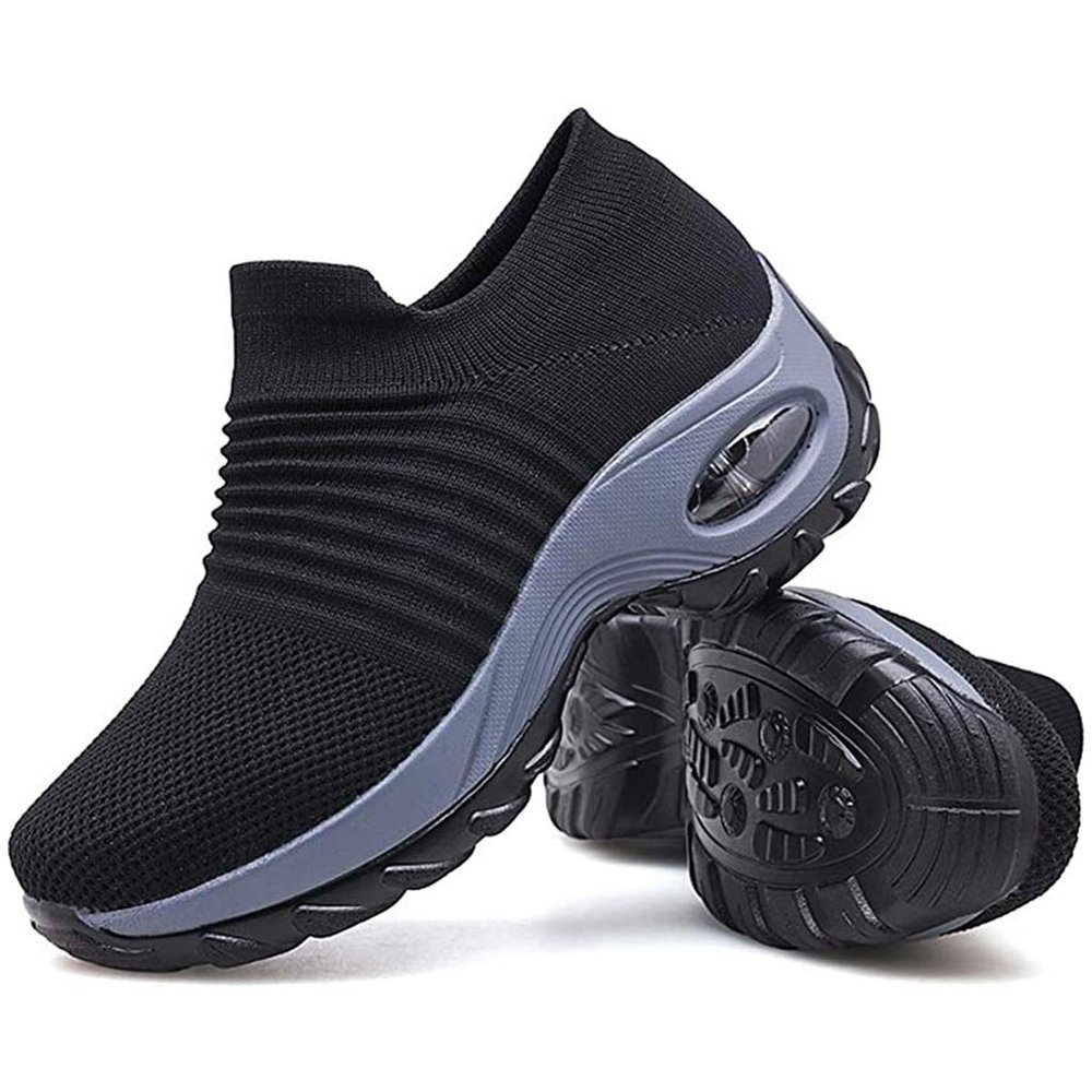 Super Soft Womens Walking Shoes Ladies Soft Comfy Sole Sneakers Sock Shoes