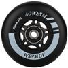 AOWESM Inline Skate Wheels 80mm 76mm 72mm 85a Outdoor Indoor Black Blue Red Roller Hockey Blades Replacement Wheels w/Bearings ABEC-9 and Floating Spacers (4-Pack) (Black, 80mm) view 3