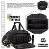 AIRTTUZ Range Bag | Gun Range Duffle Bag for Handguns and Ammo,USA Flag Patch Included. (Black) view 4