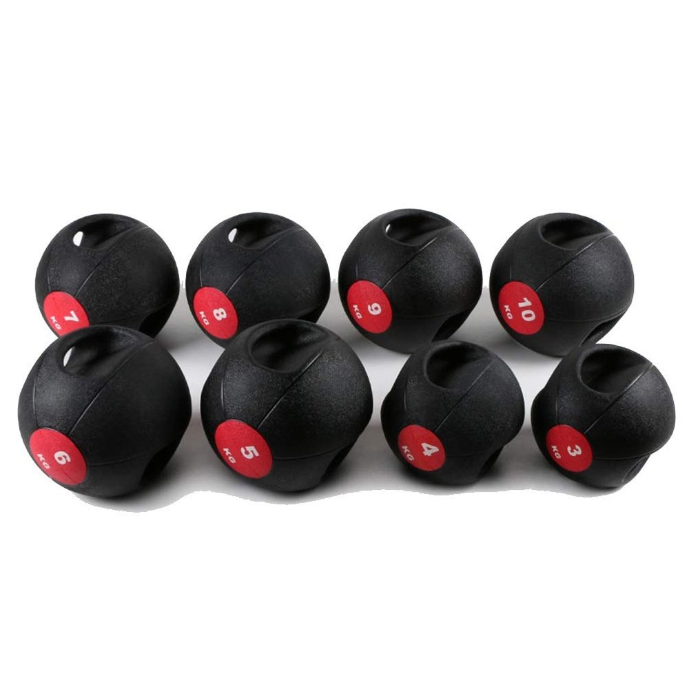 Medicine Balls AGYH Binaural, Fitness Stretch Ball Gravity Ball, Weightlifting Squat Boxing Training Equipment, with Anti-Leakage Nozzle, 3KG-10KG Optional (Size : 8kg/17.6kg)