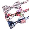 AUSKY Elegant Adjustable Pre-tied bow ties for Men Boys in Different Colors1&4&5&6&8 Pack for option (Floral D) view 2