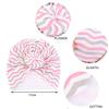 HZUX Newborn Baby Cotton Cloth Turban Toddler Rabbit Hospital Hat Kids Set Baby Cap Ear Hat view 3