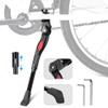 Bike Kickstand Adjustable Middle Support Stand for 22 24 26 Inch Bicycles with 2 Hexagon Wrenches view 1