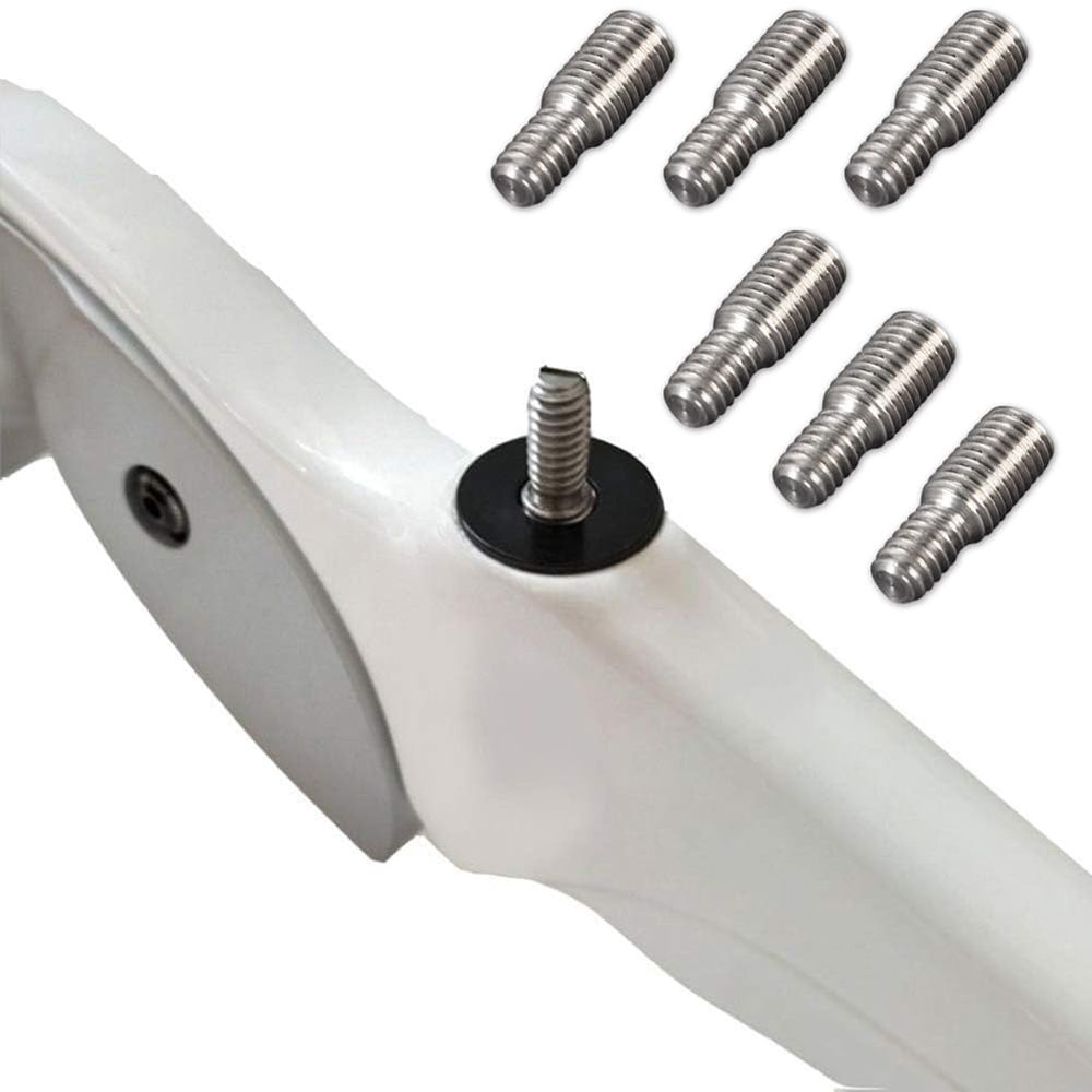 Weatlake Archery Bow Screw Bolt 1/4-20,5/16-24 Thread Adapter Stabilizer Balance Bar Bow Counterweight Conversion Screw (6)