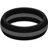 SayitBands Thin Gray Line Silicone Ring Size 13 view 1