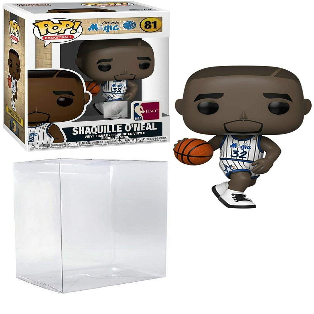 Shaquille O'Neal Orlando Magic Home Jersey #81 Pop Sports NBA Legends Action Figure (Bundled with Ecotek Pop Protector to Protect Display Box)