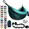Gold Armour Camping Hammock - XL Double Hammock Portable Hammock Camping Accessories Gear for Outdoor Indoor with Tree Straps, USA Based Brand (Turquoise and Seafoam) view 1