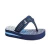 REDVOLUTION New Kids' Tribal Pattern Tropical Print Beach Sandals Boys' Bali Flip-Flop (7, Navy, numeric_7) view 2