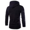 XUETON Mens Long Sleeve Hoodie Sweatshirt Fashion Solid Shirt Athletic Running Cycling Gym Tops Bulk Bundle (Black,X-Large) view 2