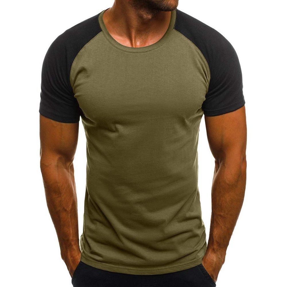 XUETON Mens Camouflage Short Sleeve Shirt Lightweight Slim Printed Shirts Athletic Dry-Fit Tshirt Running Tops(Army Green,X-Large)