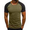 XUETON Mens Camouflage Short Sleeve Shirt Lightweight Slim Printed Shirts Athletic Dry-Fit Tshirt Running Tops(Army Green,X-Large) view 1