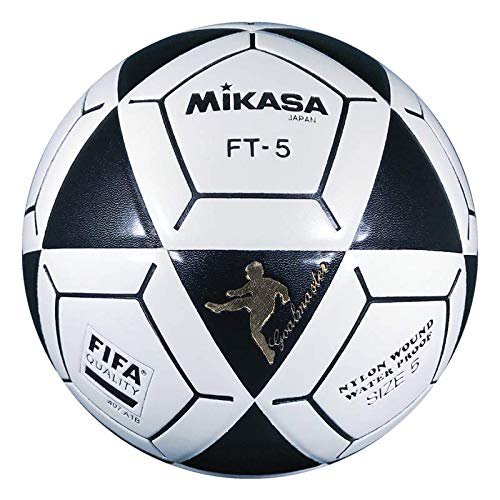 Mikasa FT5 ABK Soccer & Footvolley Ball Size 5, Soft bilt BK/WH