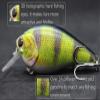wLure Minnow Crankbait for Bass Fishing Bass Lure Jerkbait Fishing Lure (HC25KB3, with Tackle Box) view 4