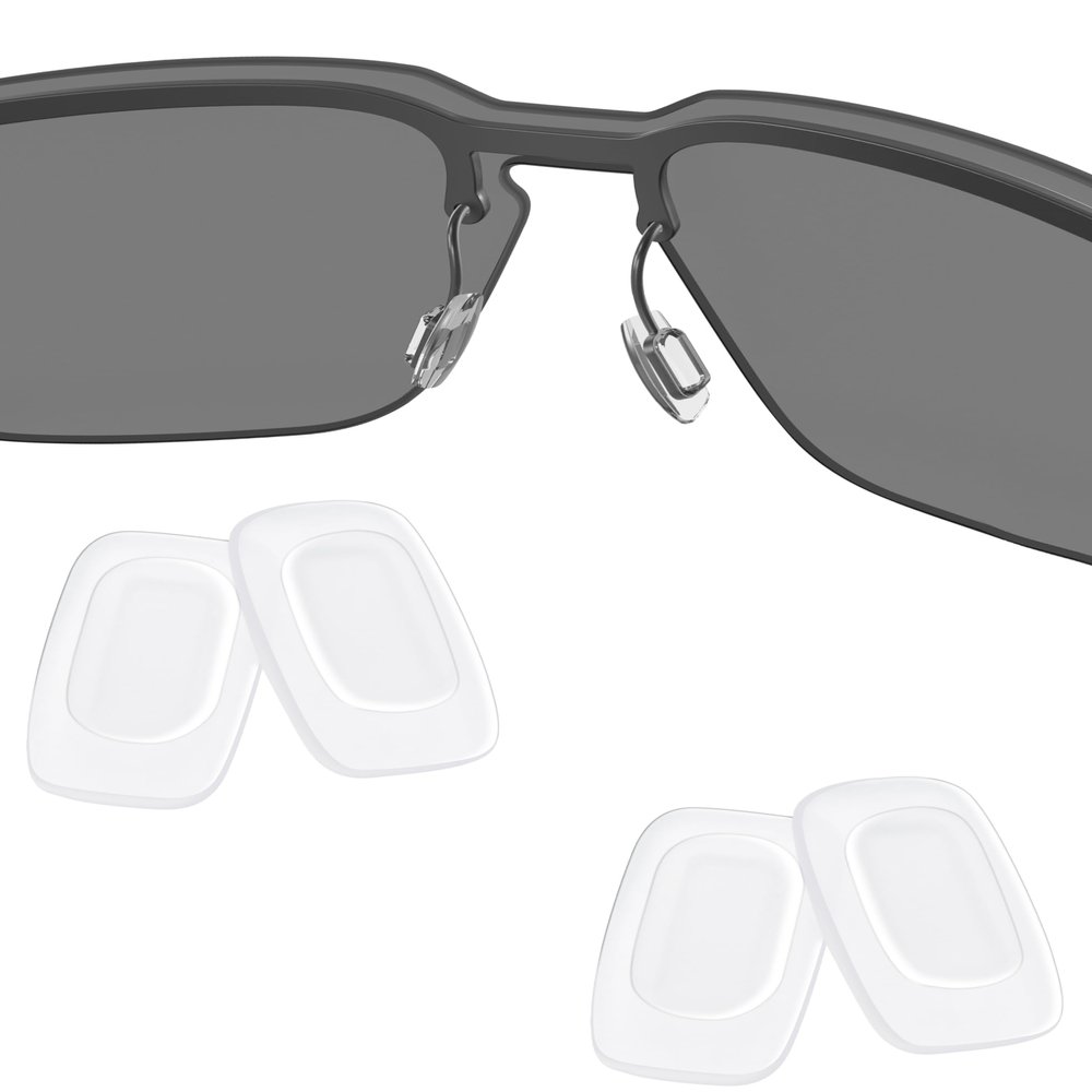 2 Pairs Replacement Nose Pads Nose Piece for Costa South Point/Flagler/Ponce/Fernandina/Shipmaster/Wader/Peli; for Oakley Cartridge/Spindle/Latch Key/Diecutter/Latch Alpha/Lugplate