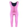 Kaerm Kid Girls Metallic Sleeveless One Piece Ballet Dance Gymnastics Leotard Tights Legging Pants Unitard Pink 3-4 view 2