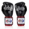 Fairtex BGV5 Muay Thai Boxing Gloves for Men, Women, Kids | Special Lock Thumb Design | MMA Gloves| Premium Quality, Light Weight & Shock Absorbent Boxing Gloves -(Black/White/Red Piping/14oz) view 3