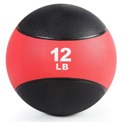 RitFit Weighted Medicine Ball - Non-Slip Rubber Shell & Dual Texture Grip - Workout Exercise Ball for Core Strength, Balance Training, Coordination Fitness - Multiple Weights & Colors