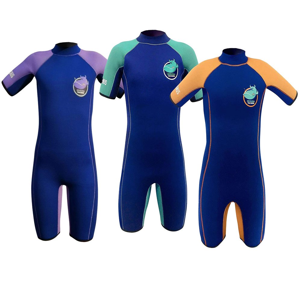 5mm Kids Wetsuit for Toddlers to Age 10 - Extra Warm Wetsuit for Boys and Girls - Minimal Seams for Maximum Heat Retention - Neoprene Wetsuit in Optimal 8 Panel Design YKK Zipper