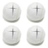URBEST Walker Tennis Balls 4pcs Precut Heavy Duty Tennis Balls for Walkers, Pre Cut, White view 1