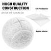 URBEST Walker Tennis Balls 4pcs Precut Heavy Duty Tennis Balls for Walkers, Pre Cut, White view 3
