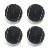 URBEST Walker Tennis Balls 4pcs Precut Heavy Duty Tennis Balls for Walkers, Pre Cut, Black view 1