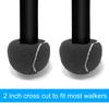 URBEST Walker Tennis Balls 4pcs Precut Heavy Duty Tennis Balls for Walkers, Pre Cut, Black view 4