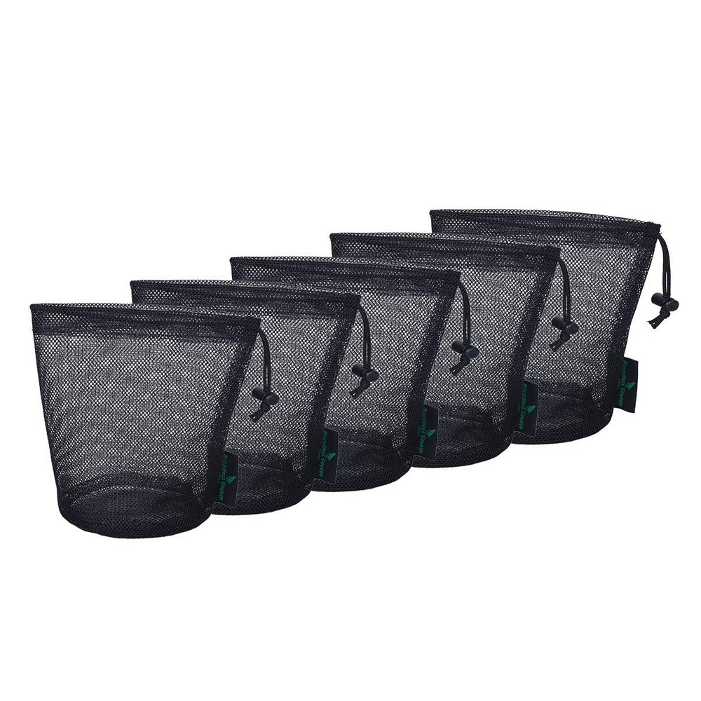 usharedo 5pcs Nylon Mesh Bag Stuff Sack Golfball Pot Outdoor Tools S