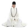 ZanYing Unisex Thickened Warm Flannel Meditation Cloak Yoga Shawls (White, L) view 3