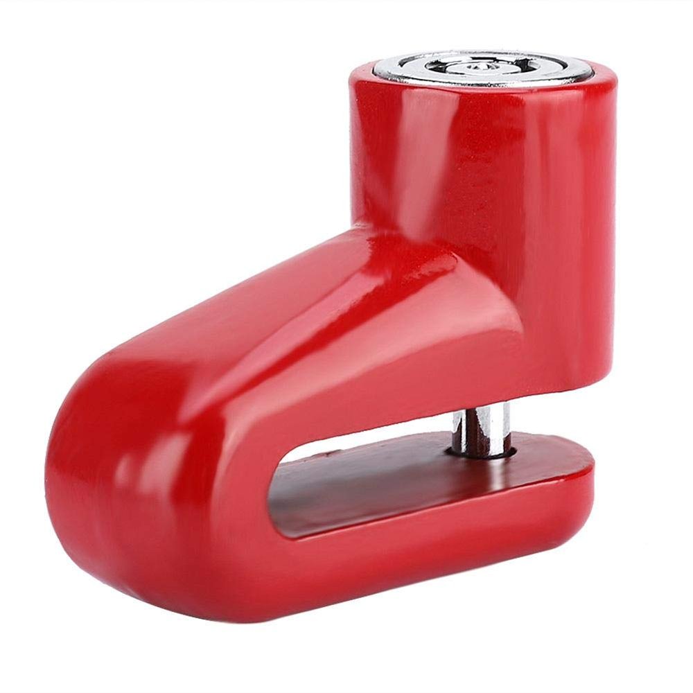 Nunafey Brake Lock, Lightweight Safety Mini Heavy Duty Rotor Lock, Road Bicycle for Bicycle for Motorcycle(red)