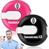 Weewooday 1.2 Inch Golf Score Counter for Women Men Mini Golf Stroke Counter Scoring Keeper up to 12 Shot to Scorekeeper Glove in(Black and Red)