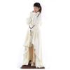 ZanYing Unisex Thickened Warm Flannel Meditation Cloak Yoga Shawls (White, S) view 4